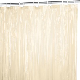 Collections Etc Plastic Shower Curtain Liner, Beige