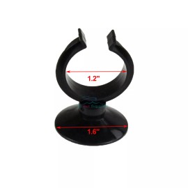 AQUANEAT 12pcs Suction Cup for Aquarium Heater Tubing Hose Light 1 .25" Dia