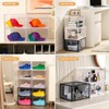 12 Pack Clear Shoe Boxes Stackable,Large Shoe Storage Organizer with