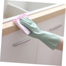 COLLBATH 1Pair Gloves Durable Dishwashing Mittens for Household Cleaning for Gardening Laundry and Pet Care Comfortable and Protection