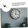 TEHAUX 1set Wall Clock Movement Mechanism Silent Clock Replacement Parts