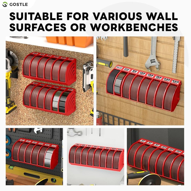 5 Inch Professional Sanding Discs Storage Bins - 10 Bins