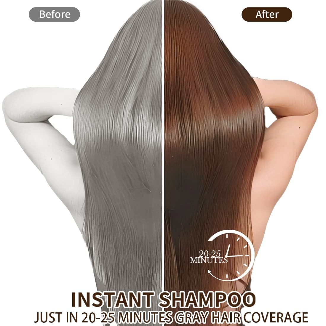 Centella Clean Schwarz Haarfärbeshampoo – 3 In 1, 500 Ml, Für Graue Haare