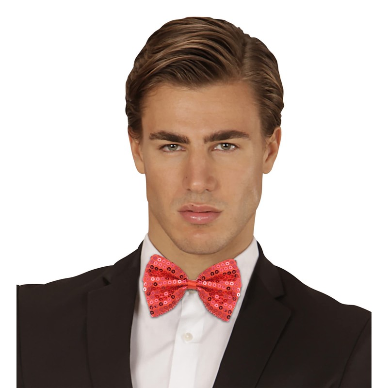 Red Sequin Bow Ties Accessory for Fancy Dress