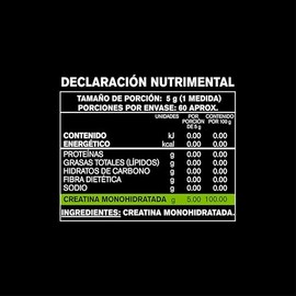 HABITS BY NOT A FANCY KITCHEN | High Performance | 100% Creatina Monohidratada Premium | Sin Sabor | Creapure Hecha En Alemania | 300 gramos | 60 porc