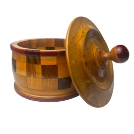 Sopera de Orula (7" x 4.5") soperas de Santeria Yoruba religious ritual Santeria Ifa Religion Mano de Orula Batea de Orula Mortera de Orula Sopera de Santos wooden bowl with lid Batea de madera Tureen