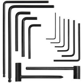 Yootones 13Pcs Professional Guitar Allen Wrenches 7mm 8mm Truss Rod Wrench & Lengthened Ball End Allen Wrenches 4mm & 5mm Guitar Repair Tool Kit for Guitar Bass Neck Bridge
