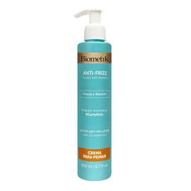 Biometik Anti-Frizz, Crema para Peinar, Hidratación Extrema, Control de Frizz, con Acacia y Bioelixir, 200 ml