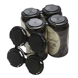 Cool Coast Products - Four (4) Reusable Pack Beer Can Holder Carriers | 10 Package | 100% Recycled Plastic Can Carrier Holders | 12oz or 16oz USA Made for Breweries | Homebrewing Beverage Canner (10)
