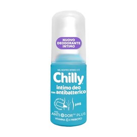 Chilly, Deodorante Intimo con Antibatterico, Azione Protettiva Contro i Cattivi Odori, Fragranza Floreale, Dona Freschezza e Igiene Intima, pH 5, Ideale per Uso Quotidiano, 50 ml