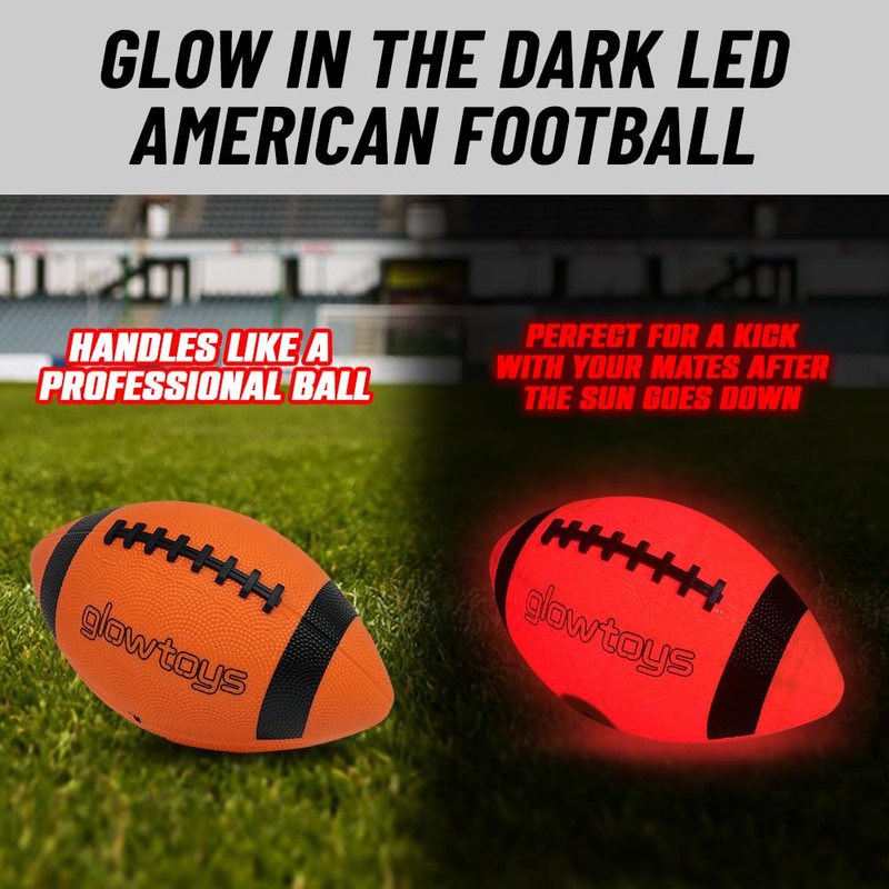 Light Up LED American Football Size 9