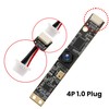 Mermaid 8MP USB Camera Module with Microphone, Wide Angle 105