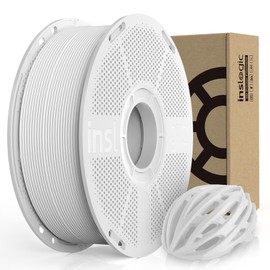 Inslogic ASA Filament 1.75mm, UV & Weather Resistant 3D Printer Filament, High-Strength & Heat-Resistant, Smooth Printing with Low Warping, Ideal for Outdoor Use, 1kg (2.2lbs) Spool, White