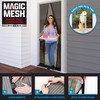Magic Mesh Deluxe, Black | Magnetic Screen Door, Heavy Duty,
