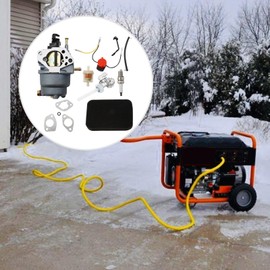0J58620157 Carburetor w/Air Filter Tune Up Kit Replacement for Generac GP5000 GP5500 GP6500 GP6500E GP7500E 389cc 8125W 188F 190F 0G8442A111