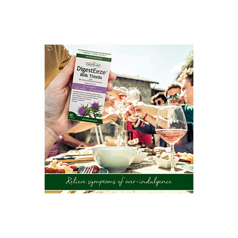 Natures Aid DigestEeze Milk Thistle, 60 Tablets