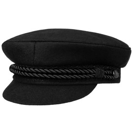 HAMMABURG Black Elbe Sailor Cloth Hat Women/Men Black 7 7/8