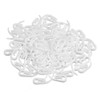 Honbay 200pcs White Plastic Curtain Hooks for Window Curtain, Door
