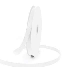 3/8" X 50 Yards White Grosgrain Ribbon, Premium Grosgrain Ribbon for Sewing, Gift Wrapping, Bow Making, Wedding Decor, Wrapping and More (White)