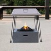 24 x 24 x 24 Inch Fire Pit Heat Deflector,Stainless