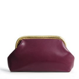 Women's Evening Clutch Purse with Detachable Chain Strap Soft Faux Leather Shoulder Bag for Evening Party,Wedding,Night Out (Dark Red)