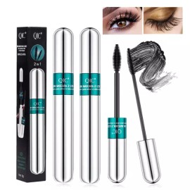 Lashy Cosmetic 2팩 래시 코스메틱 마스카라 5배 더 긴 블랙 워터프루프 볼륨 및 롱 2개 오래 지속되는 천연 리퀴드 속눈썹 2 Packs Lashy Cosmetic Mascara 5 Times Longer Black Waterproof Volume and Long 2 Pieces Long Lasting Natural Liquid Eyelashes