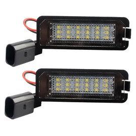 Zerodeko 2Pcs LED License Plate Light Replacement Ultra Bright Car Lighting Equipment Easy Plug and Play Installation Vibration Resistant Design Compatible with Various Vehicles
