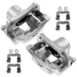 A-Premium Disc Brake Caliper Assembly with Bracket Compatible with Select Chevy Models - Bolt EV 2017-2020, Cruze/Volt 2016-2019 - Front Driver and Passenger Side, 2-PC Set
