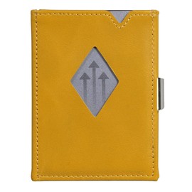EXENTRI Leather Trifold Wallet - RFID Blocking w/Stainless Steel Locking Clip, Sunflower, One Size, Trifold Wallet