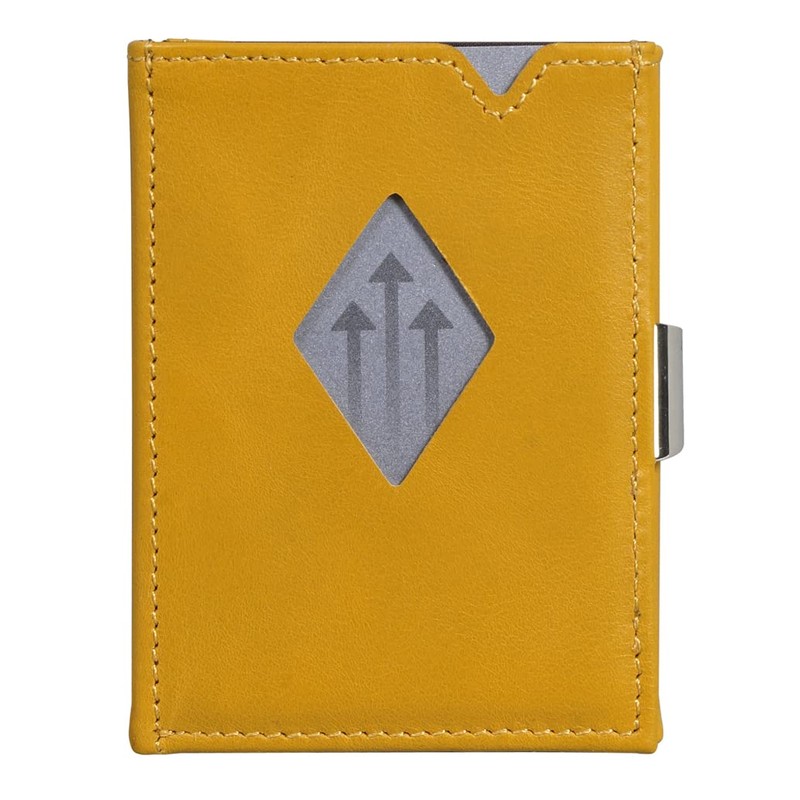 EXENTRI Leather Trifold Wallet - RFID Blocking w/Stainless Steel Locking