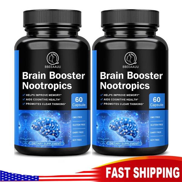 Bbeeaauu Brain Booster Nootropic Supplement Support Focus Energy Memory &