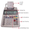 Sharp El-1750V 12-Digit Desktop Printing Calculator, White