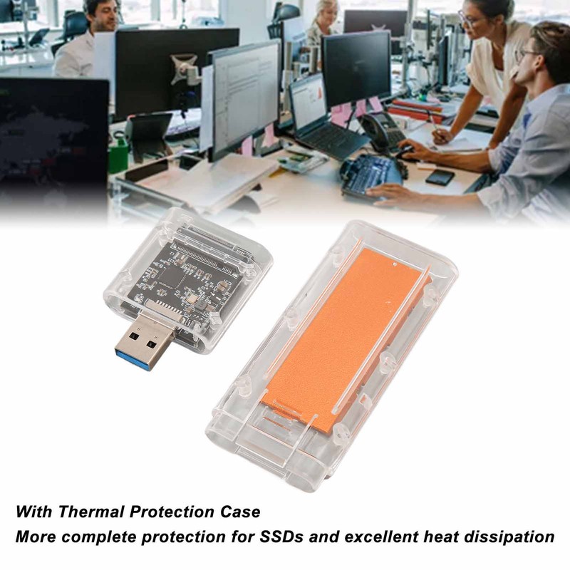 M.2 SATA to USB3.0 SSD External Enclosure Heat Dissipation Case