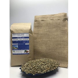 5 Pounds â Espresso Blend â Southern Italy â Unroasted Green Coffee Beans â 3-Region Trio â Africa, Indonesia, Asia â Flavor Profile Bright Citrus, Red Apple, Blackberry, Clove â Includes Burlap Bag