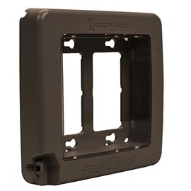 Intermatic WP7200BR Low-Profile Extra-Duty Weatherproof 2-Gang Cover, Bronze - Expandable Front Window, Versatile Mounting, Complete Installation Kit - Protect Outdoor Outlets