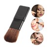 Baluue 5pcs Mini Makeup Brush Travel Kit Flat Blush Brush