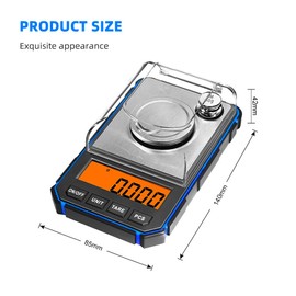 xinyee 50g Electronic Scales 0.001 High Precision LCD Digital Jewelry Scale Pocket Electronic Balance Lab Weight Milligram Scale