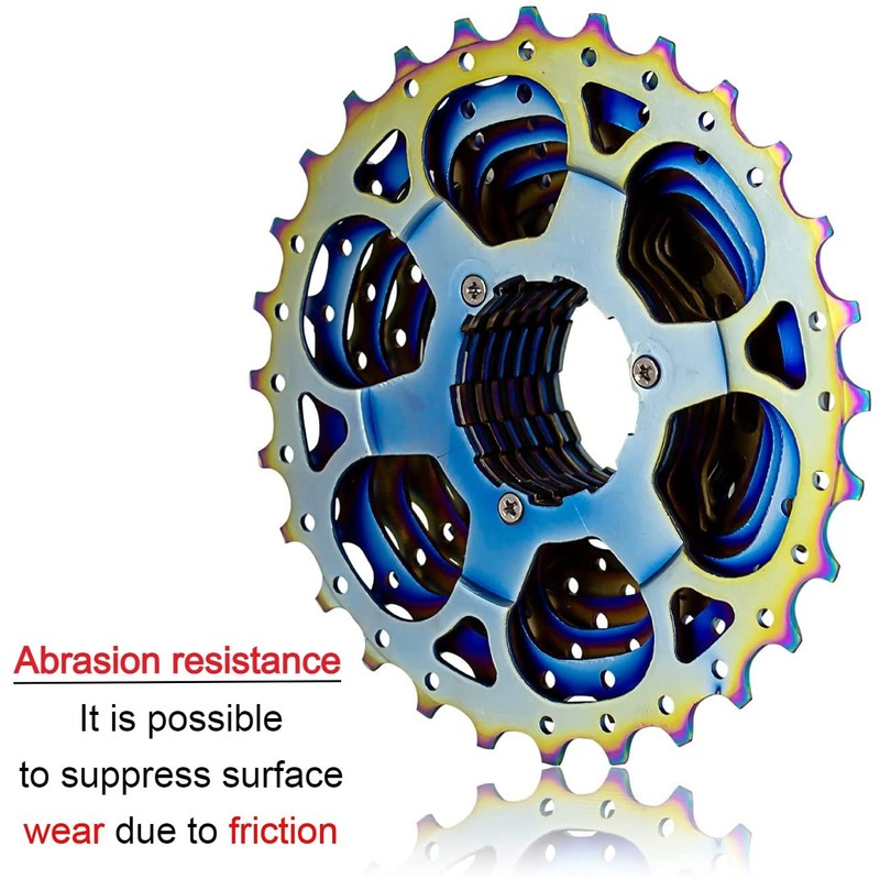 GORIX Bike Cassette Sprocket Oil Slick (11 Speed, 11-34T)