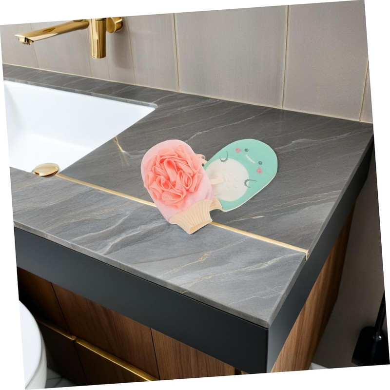 Guantes de Baño Exfoliantes con Toalla Corporal MERRYHAPY 2 Piezas