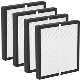 P280 P260 HEPA Replacement Filter Compatible with TPLMB P280 Air Purifier, AIUZLK P260 Air Purifier, 3-Stage Filtration, H13 True HEPA Filter, 4 Pack