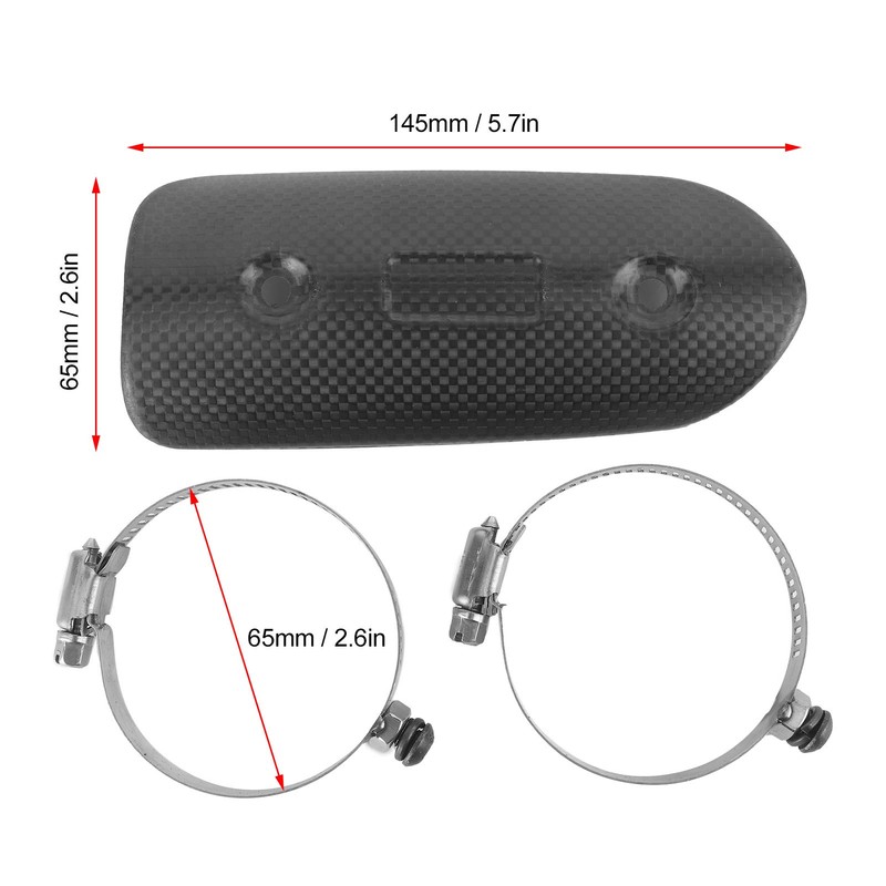 Exhaust Heat Protector, Exhaust Mid Pipe Shield, Exhaust Heat Guard,