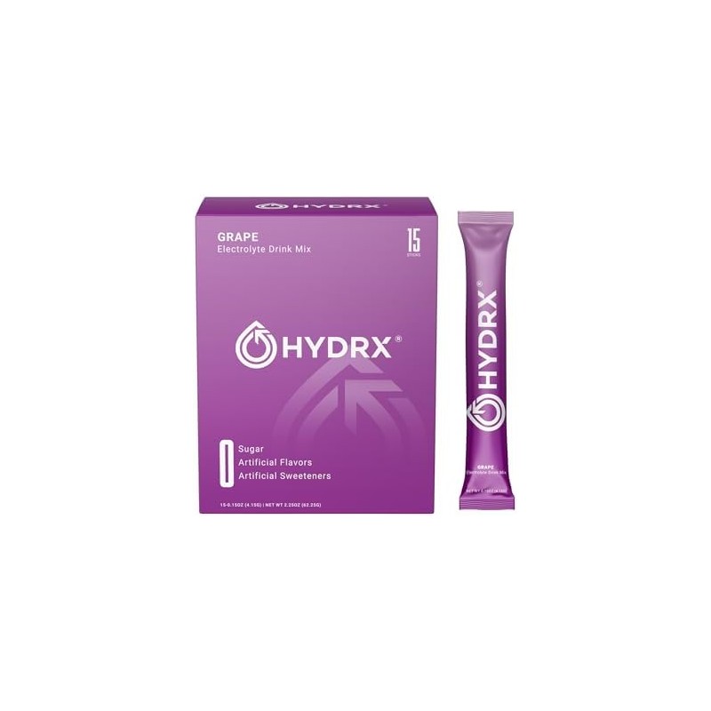 HYDRX Polvo De Electrolitos Sin Azúcar: Bebida De Hidratación Limpia