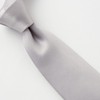 Ojier Men's Necktie, 100% Silk, Jacquard Tie, Solid Color, Gift,