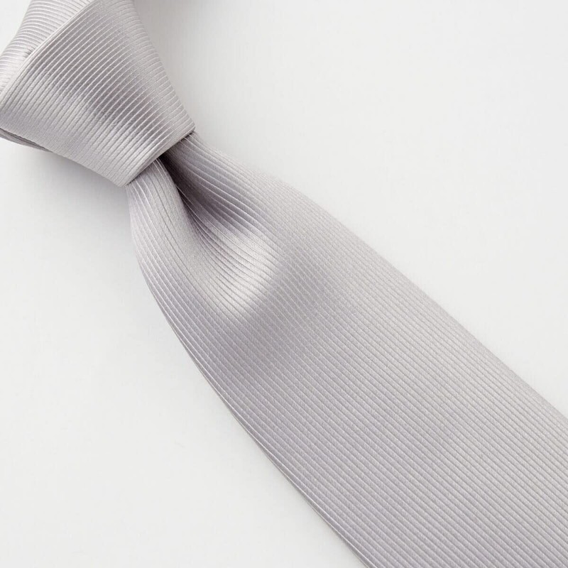 Ojier Men's Necktie, 100% Silk, Jacquard Tie, Solid Color, Gift,