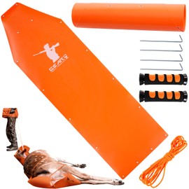 GearOZ Deer Drag Sled Thickened Game Hauler Strap Reduce Ground Friction & Transport Game Easier Heavy Duty Deer Pull Rope for Dragging Deer Cart Deer Hunting Accessories Gift for Hunters, Orange