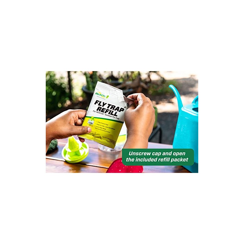 RESCUE! Outdoor Fly Trap - Reusable and Effective Pest Control