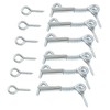 Unlorspy 6Pcs 2 inch Safety Hook and Eye Latch Spring