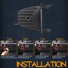 Flush Mount LED Pods Amber, Nirider 2PCS 84W Bumper Light