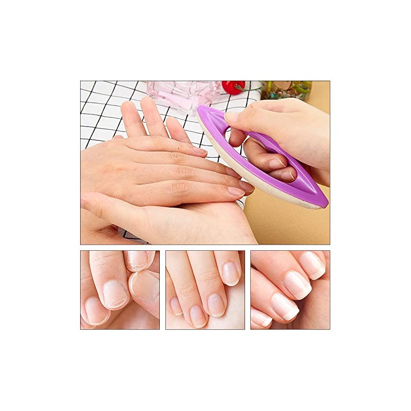 Jiedalin 5 Piezas De Limas De Uñas De Gamuza Hechas