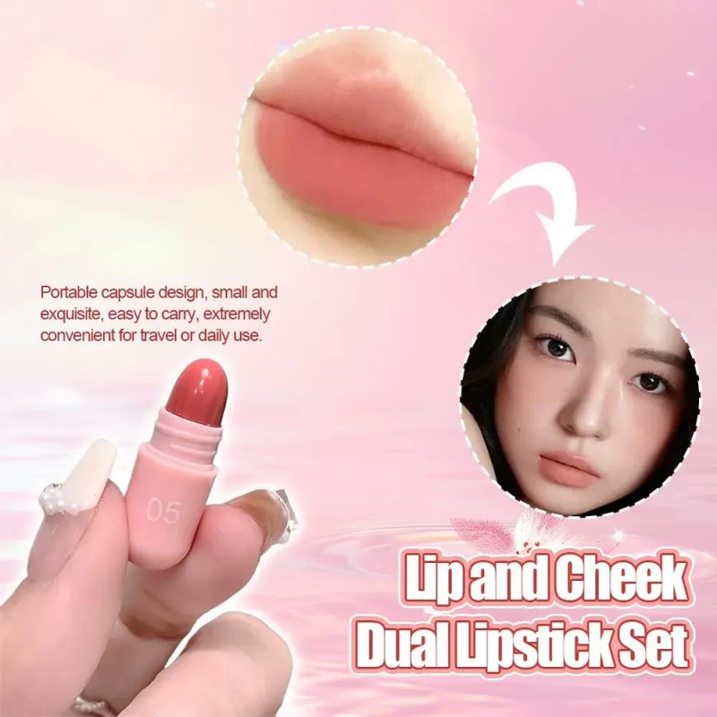 Set De 12 Labiales En Cápsula - Multiusos, Mate Duradero